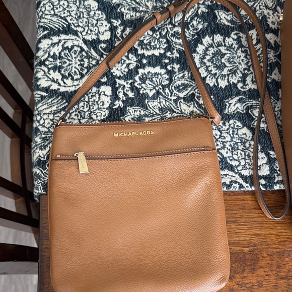 Michael Kors Brown Leather Crossbody Bag - Picture 1 of 4